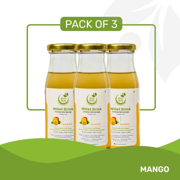 Fermented Millet Beverage - Mango (Pack of 3)