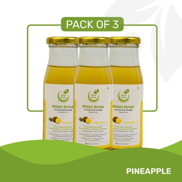 Fermented Millet Beverage - Pineapple ( Pack Of 3)